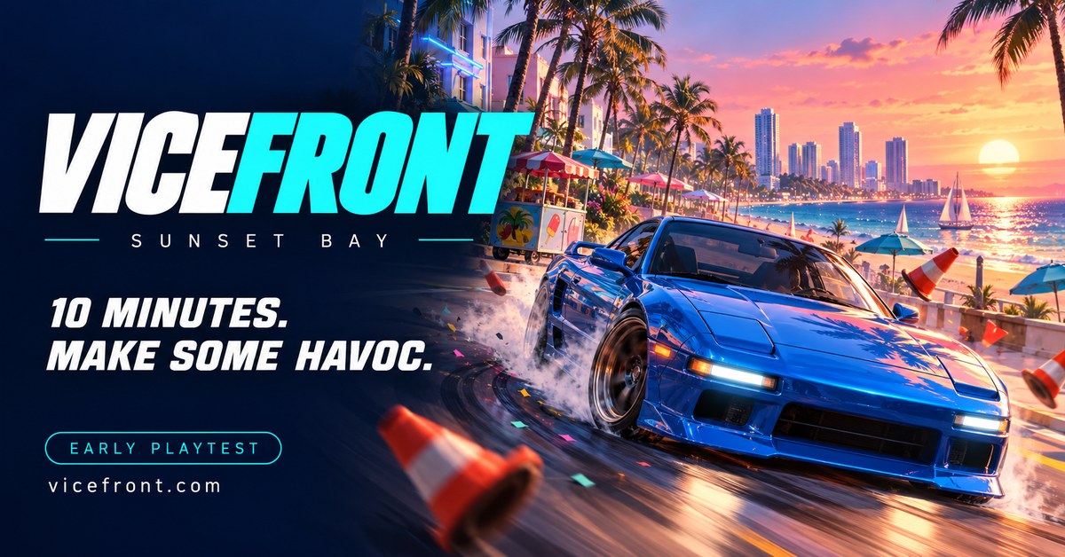 VICEFRONT Sunset Bay playtest artwork